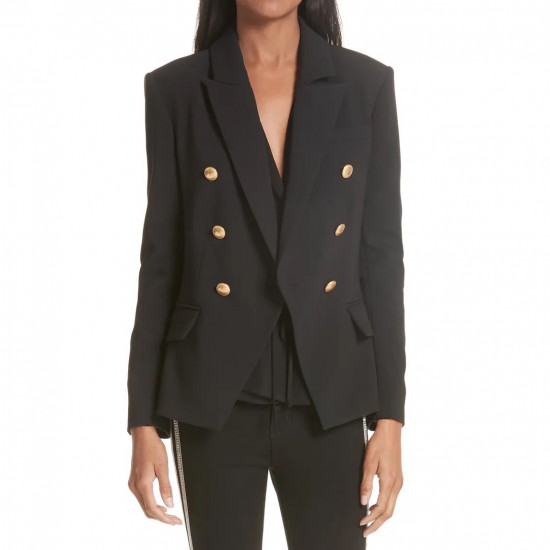 L'Agence Kenzie Double-Breasted Blazer