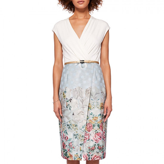 Ted Baker Macal Patchwork Wrap Dress