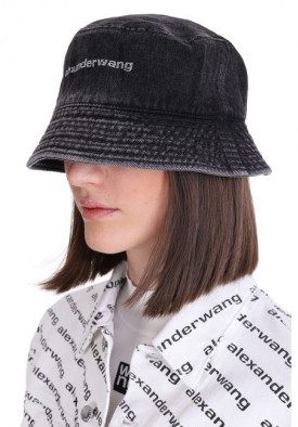 Alexander Wang Rhinestone-Embellished Denim Hat 
