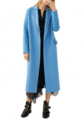 Maje Geode Double-Face Belted Coat