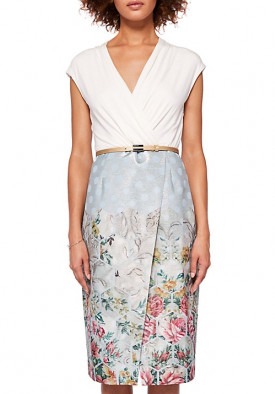 Ted Baker Macal Patchwork Wrap Dress
