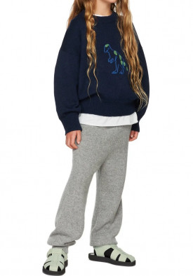 The Row Kids Embroidered Motif Cashmere Sweater