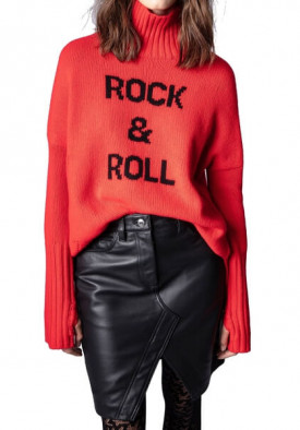 Zadig & Voltaire Alma Rock & Roll Merino Wool Turtleneck Sweater