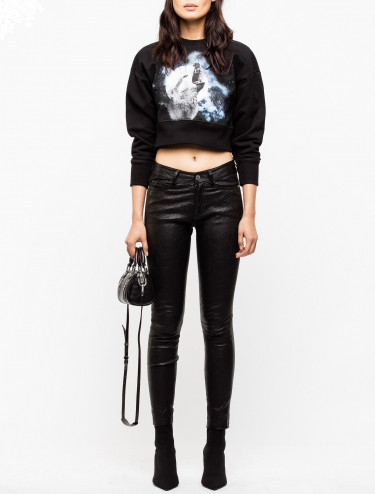 Zadig & Voltaire Wolfy Show Cropped Sweatshirt