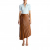 A.L.C. Tracy Pleated Vegan Leather Asymmetric Skirt
