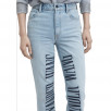 Alexander Wang Cult Embroidered High-Rise Straight-Leg Jeans
