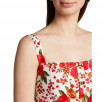 Alexis Amal Pleated Rose-Print Sleeveless Dress