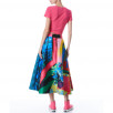 Alice + Olivia Earla The Parlour High-Waist Midi Skirt