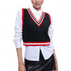 Alice + Olivia Orly Striped Sweater Vest Layered Combination Top