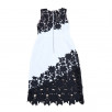 Alice + Olivia Margy Guipure Lace Fitted Dress