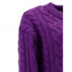 AMI Paris Cable-Knit Cropped Wool Sweater