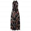 Diane von Furstenberg Floral Halterneck Silk Dress