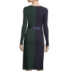 Diane von Furstenberg Long-Sleeve Metallic-Knit Wrap Dress