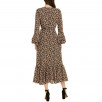 Diane von Furstenberg Madeline Leopard Wrap Ruffled Midi Dress