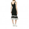Jonathan Simkhai Contrast Lace Peplum Hem Sleeveless Dress