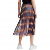 Maje Jaja Pleated Iridescent Long Skirt