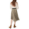 Maje Jungla Asymmetric Stripe Lurex Pleated Skirt