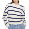 Maje Marin Breton Stripe Buttoned Sweater