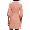 Maje Rimoda Three-Quarter Sleeve Tweed Dress