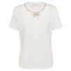 Maje Topal Rhinestone Collar Cotton T-shirt