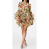 MENTI'S WRAPPED MINIDRESS IN OUR BAROQUE FLORAL  PRINT