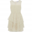 RED Valentino Ruffled Point D'esprit Tulle Mini Dress