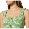 Sandro Lea Strappy Square-neck Tweed Dress