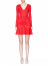 Alice + Olivia Francine V-Neck Fit & Flare Mini Dress