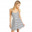 Alice + Olivia Nella Striped Button-Front Mini Dress