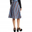 Miu Miu Chevron Intarsia Wool A-line Skirt