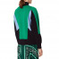 Sandro Wave 1 Ambitieux Zip-Up Colorblock Sweater