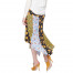 Veronica Beard Mac Patchwork Floral Asymmetric Skirt